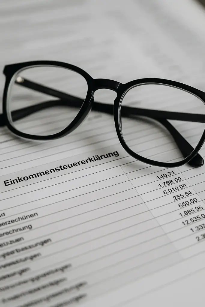 Brille von der Steuer absetzen Belastung