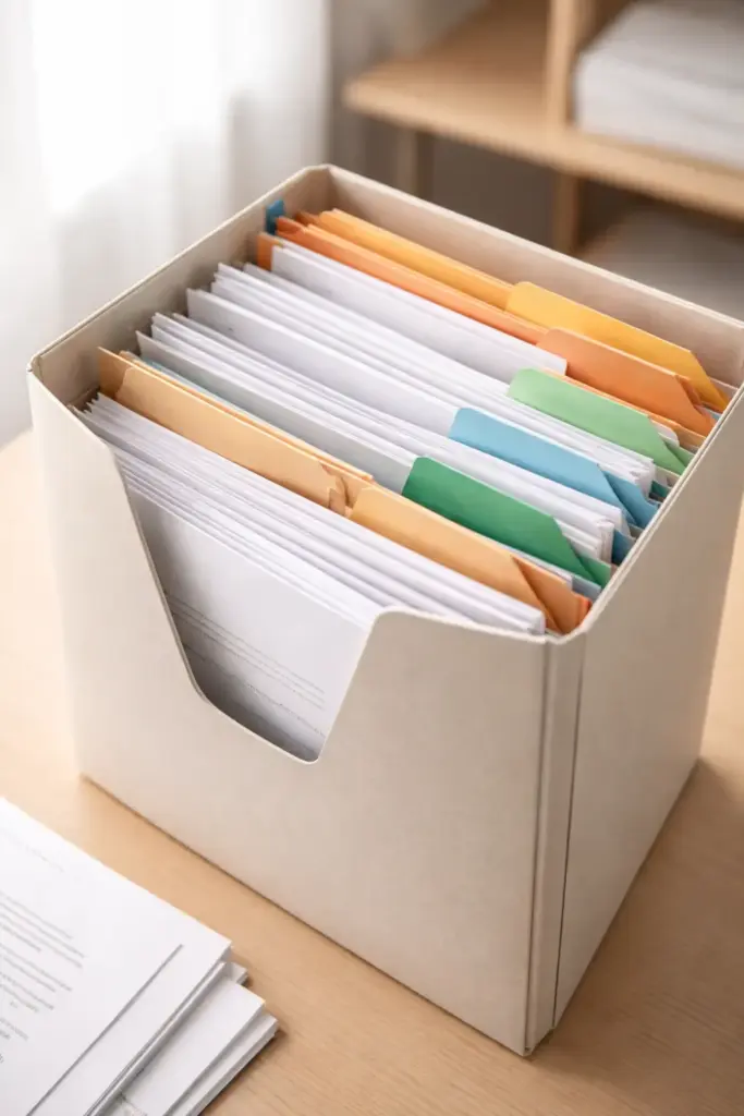 Aufbewahrungsfrist von Dokumenten Ordner